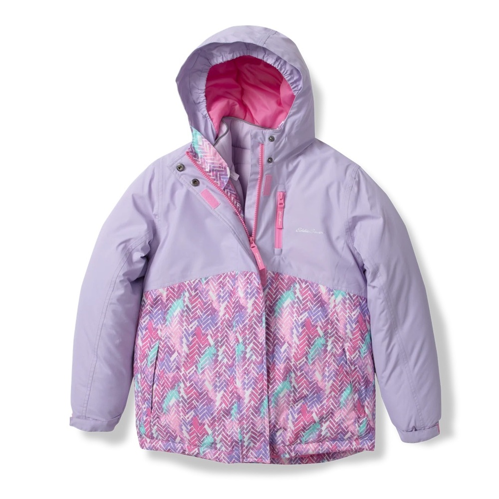 Eddie Bauer Kids Purple and Pink Puffer Jacket
